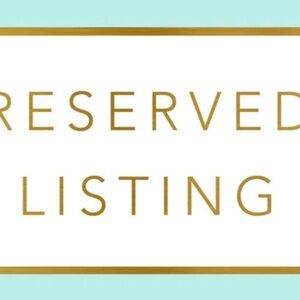 Reserved Listing for AW